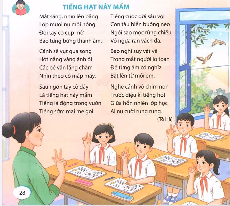 Bài thơ in trong sách Tiếng Việt lớp 5, bộ sách Kết nối tri thức với cuộc sống. Bài thơ in trong sách Tiếng Việt lớp 5, bộ sách Kết nối tri thức với cuộc sống.