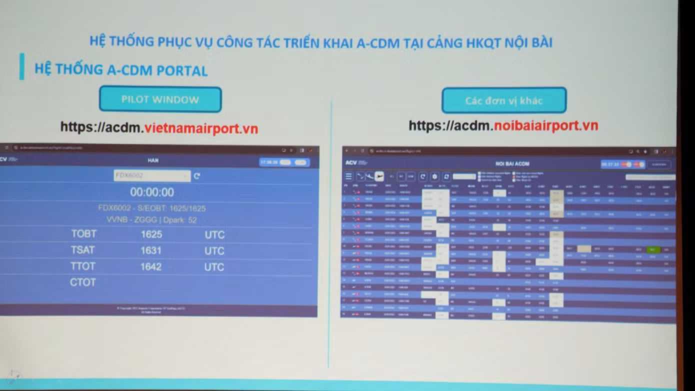 Sân bay Nội Bài chính thức triển khai mô hình phối hợp ra quyết định (A-CDM) từ ngày 1/2 sắp tới.