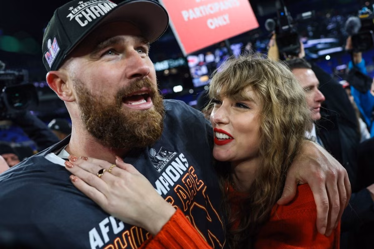 Taylor Swift được tin là yêu say đắm Travis Kelce và lo lắng không thể kết thúc có hậu với anh. Ảnh: Getty Images.