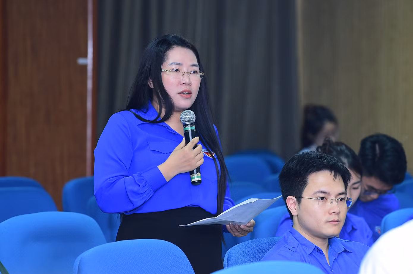Đại diện các tỉnh, thành Đoàn: Cao Bằng, Nghệ An, Thái Bình chia sẻ nhiều mô hình, phần việc hiệu quả trong Tháng Thanh niên 2024. Ảnh: Xuân Tùng