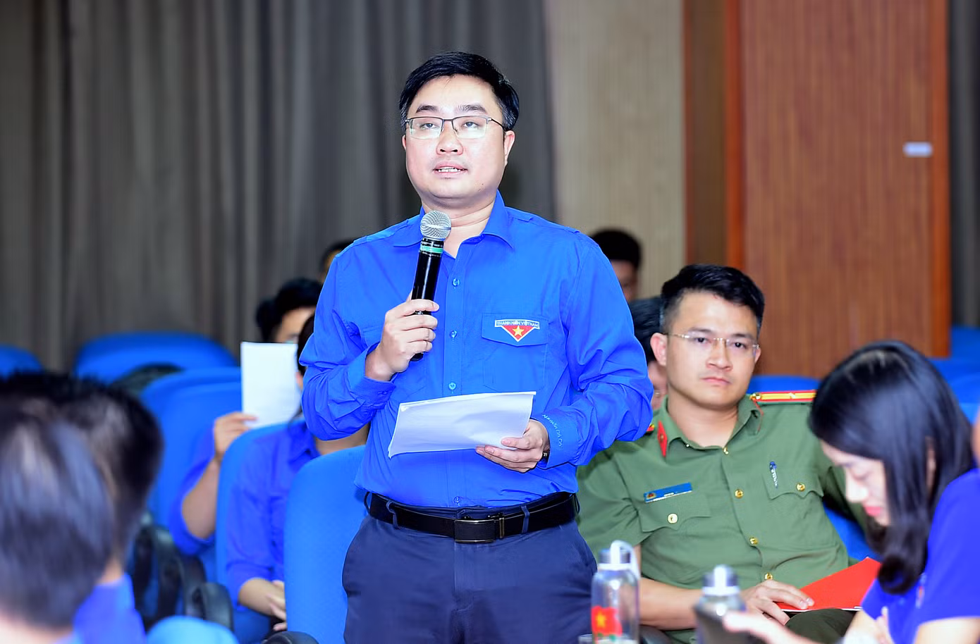 Đại diện các tỉnh, thành Đoàn: Cao Bằng, Nghệ An, Thái Bình chia sẻ nhiều mô hình, phần việc hiệu quả trong Tháng Thanh niên 2024. Ảnh: Xuân Tùng