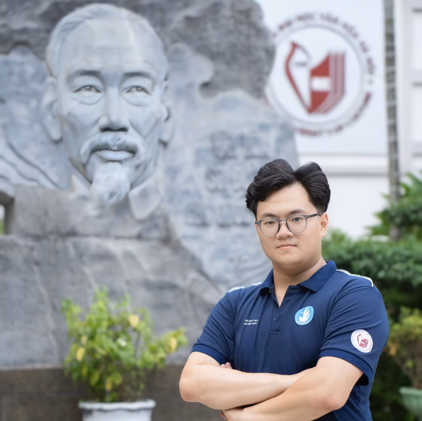 Lê Việt Anh - sinh viên năm 4, chuyên ngành Tổ chức sự kiện văn hóa, Khoa Quản lý Văn hóa Nghệ thuật, Trường Đại học Văn hóa Hà Nội.