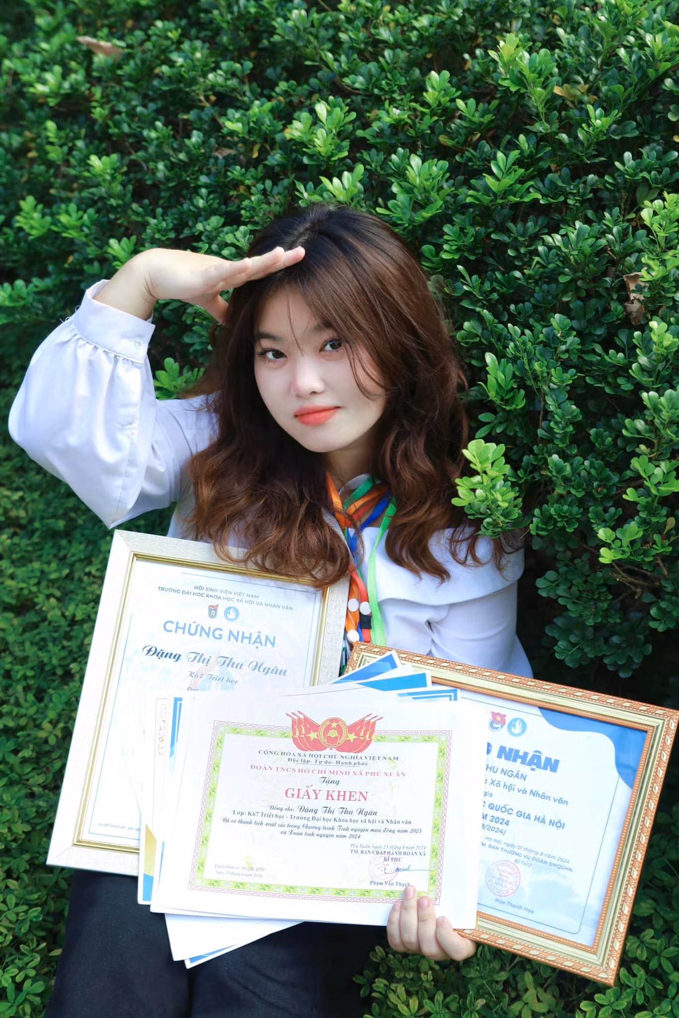 Đặng Thị Thu Ngân là sinh viên năm ba ngành Triết học, trường Đại học Khoa học Xã hội và Nhân văn - Đại học Quốc gia Hà Nội.