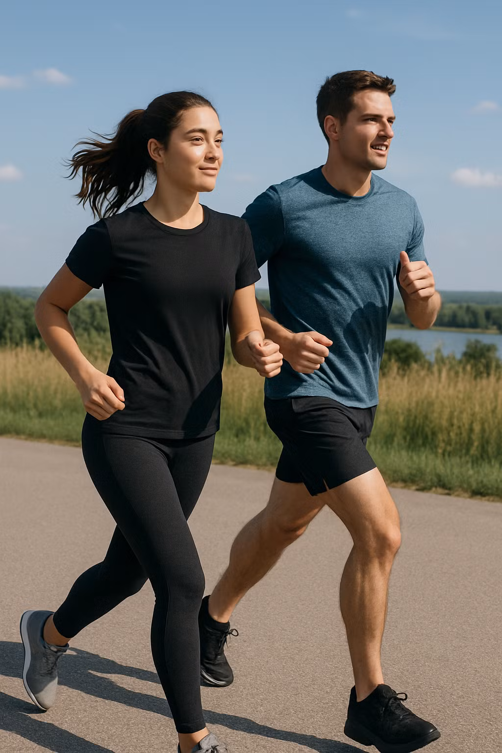 Chạy bộ mang lại nhiều lợi ích về sức khỏe thể chất lẫn tinh thần. (Ảnh minh họa: AI)