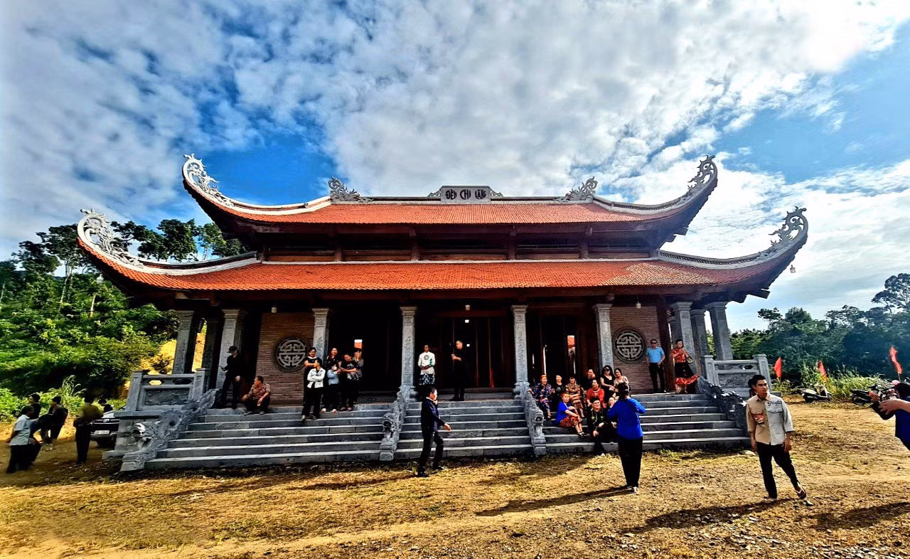 Đền Chi Lăng đã hoàn thành giai đoạn 1 khang trang, bề thế. Ảnh: Duy Chiến