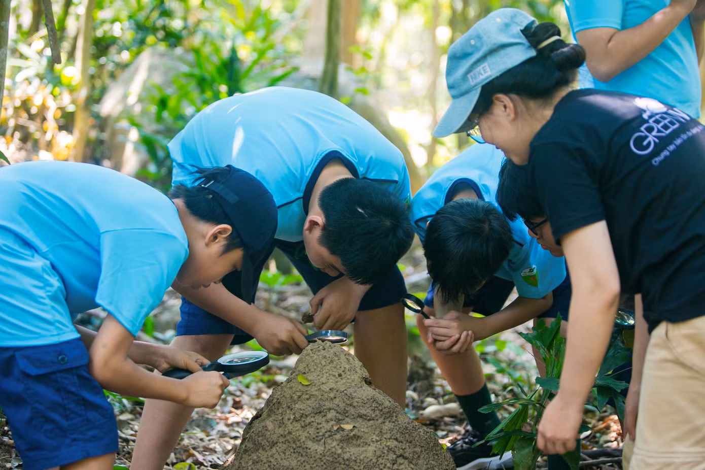 Thông qua những bài học từ tự nhiên, tình yêu môi trường được gieo mầm trong các bạn học sinh