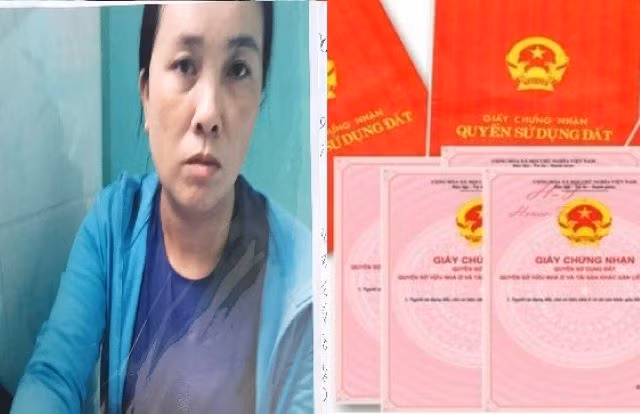 Bà Trần Thị Mười Bảy sử dụng giấy chứng nhận quyền sử dụng đất giả để thế chấp vay tiền