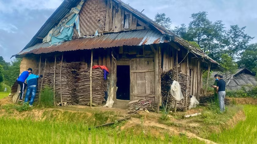 Hiện trường nơi xảy ra vụ án mạng.