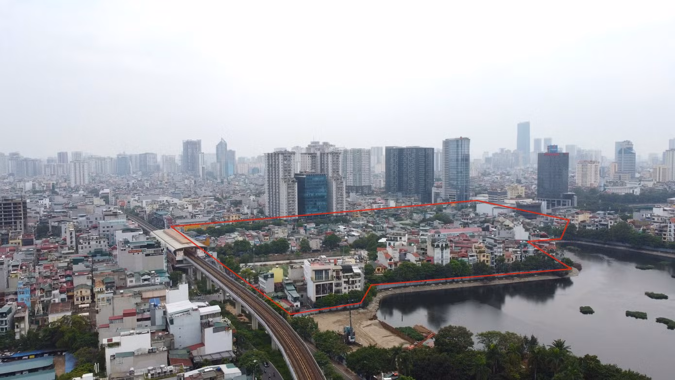 Hơn 7ha ‘đất vàng’ nằm giữa quận Ba Đình và Đống Đa được quy hoạch là Dự án Công viên văn hóa, thể thao, vui chơi Đống Đa từ đầu những năm 2000.