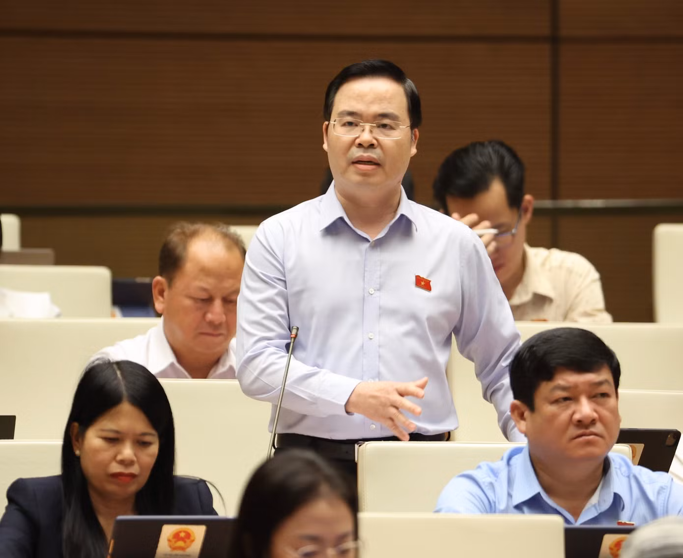 Đại biểu Quốc hội Trần Văn Khải (đoàn Hà Nam). Ảnh: Như Ý