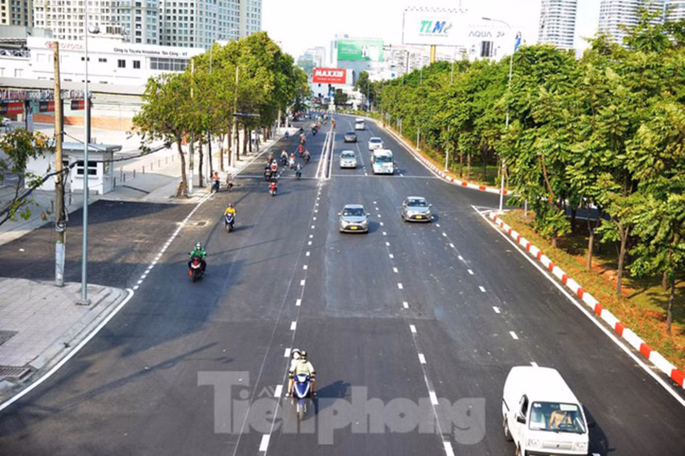 Đường Nguyễn Hữu Cảnh hoàn thành nâng cấp, thông xe vào ngày 30/4/2021.