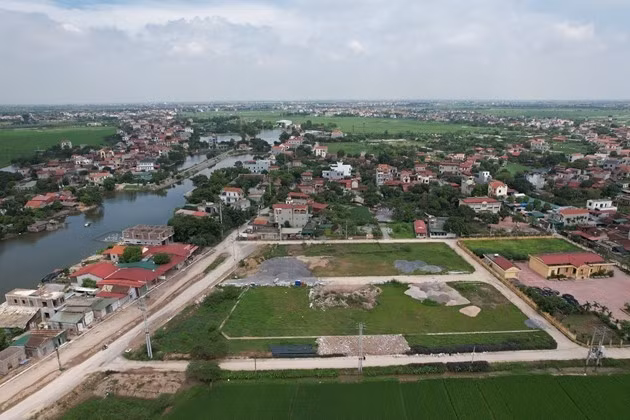 Một lô đất đấu giá ở huyện Phú Xuyên