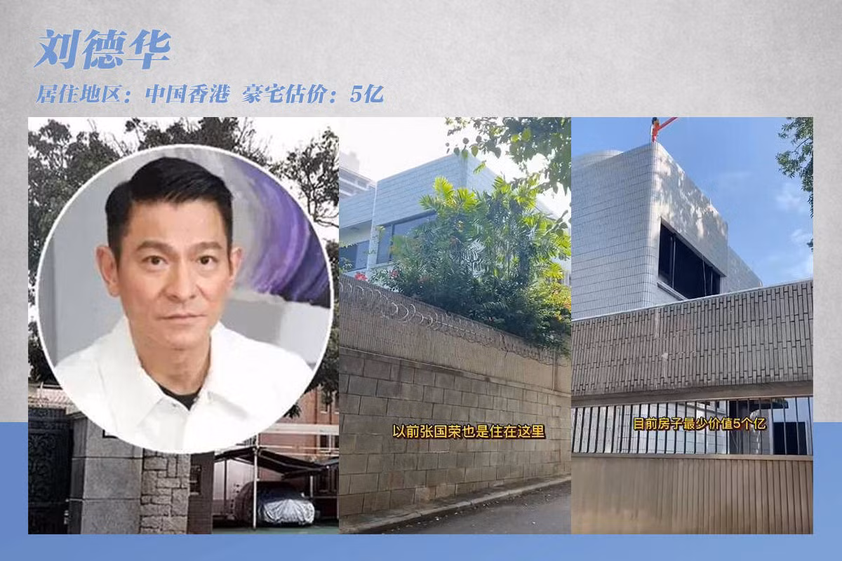 Là một trong những nghệ sĩ thành công nhất của xứ Hương Cảng nói riêng và giải trí Hoa ngữ nói chung, Lưu Đức Hoa kiếm được hàng tỷ NDT trong sự nghiệp của mình. Nam diễn viên cũng nổi tiếng là người luôn giữ kín thông tin đời tư, anh chưa từng tiết lộ hình ảnh bên trong biệt thự của mình. Tuy nhiên, theo Sohu, một trong những bất động sản của Lưu Đức Hoa có giá lên tới 500 triệu HKD (hơn 63 triệu USD).