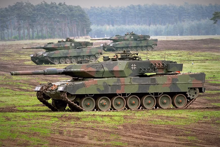 MBT Leopard-2 hiện là một trong những dòng xe tăng hàng đầu thế giới hiện nay. Ảnh: Wikipedia.