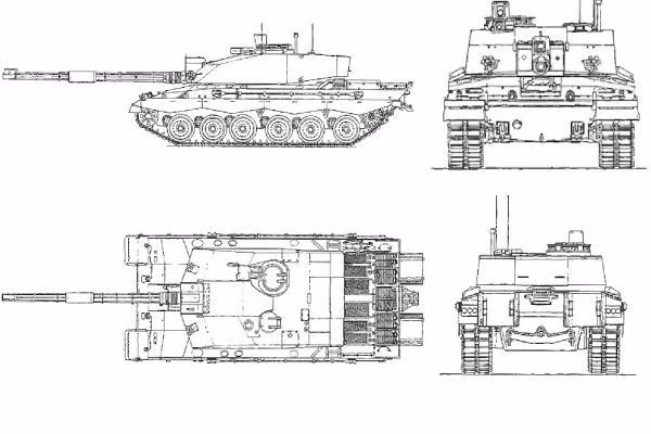 Bản vẽ thiết kế của Challenger 2. Ảnh: Army Recognition