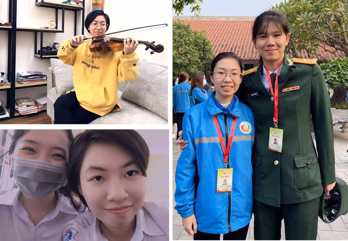 Thu Hằng và vận động viên bơi lội Ánh Viên