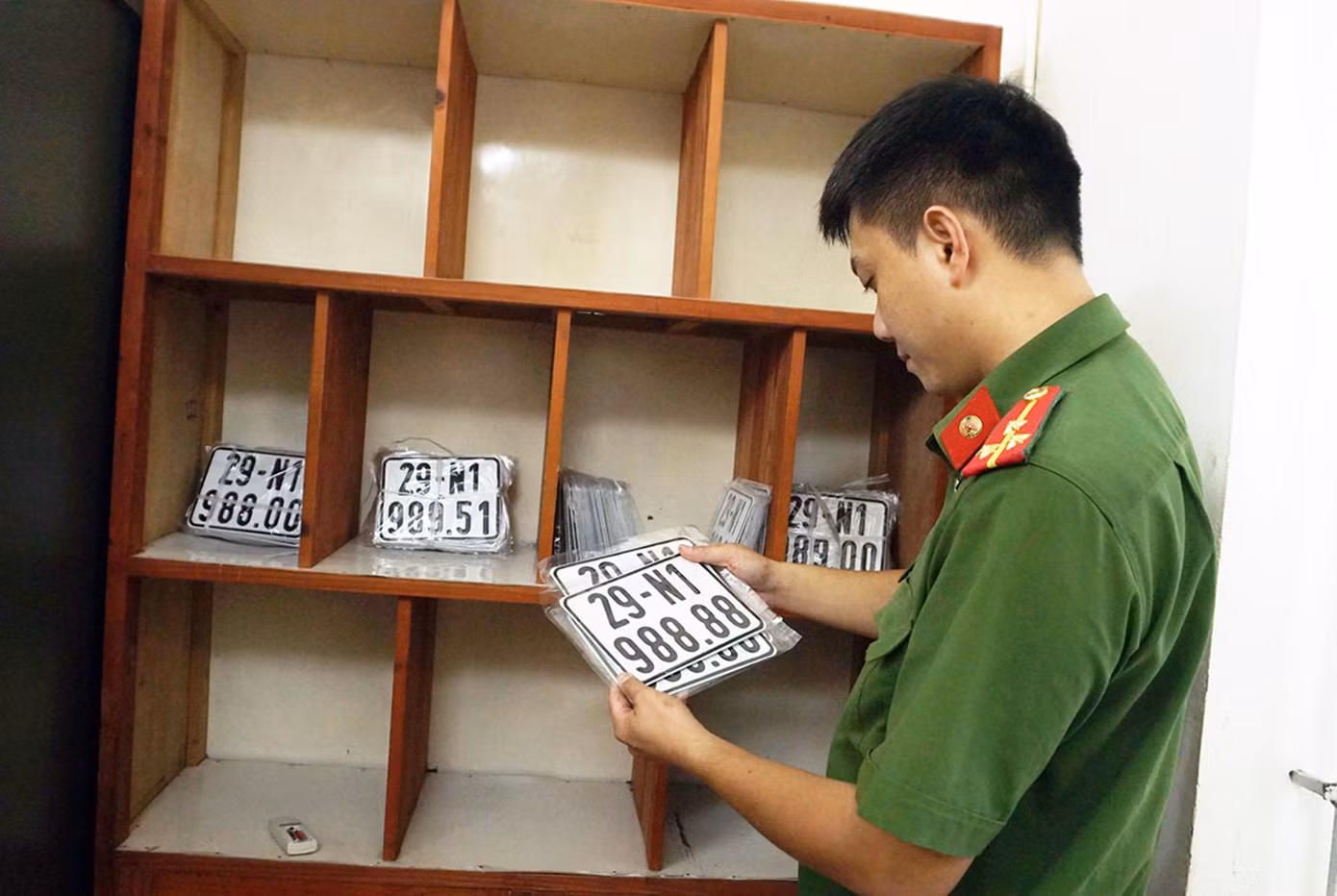Kho số được chuẩn bị sẵn tại trụ sở. Ảnh: Thanh Hà
