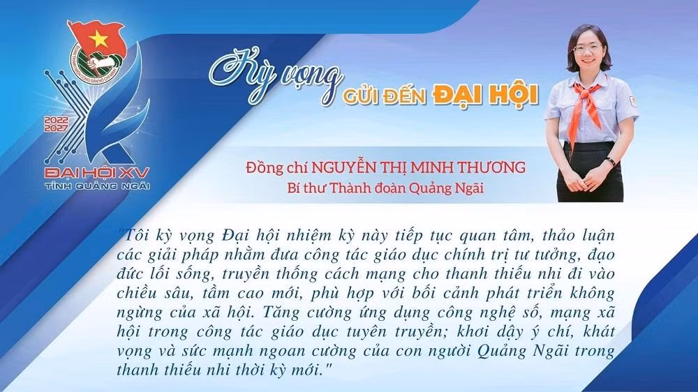 Tỉnh Đoàn Quảng Ngãi triển khai trào lưu thay “Avatar Đại hội” và “Kỳ vọng Đại hội” đồng loạt trên các trang mạng xã hội. Từ đó đã tạo khí thế thi đua sôi nổi trong toàn Đoàn và trên mạng xã hội.
