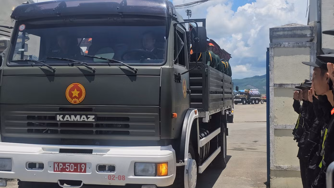 Dự kiến khoảng 12h30 cùng ngày, linh xa sẽ di chuyển trên Quốc lộ 1A qua thành phố Quảng Ngãi.