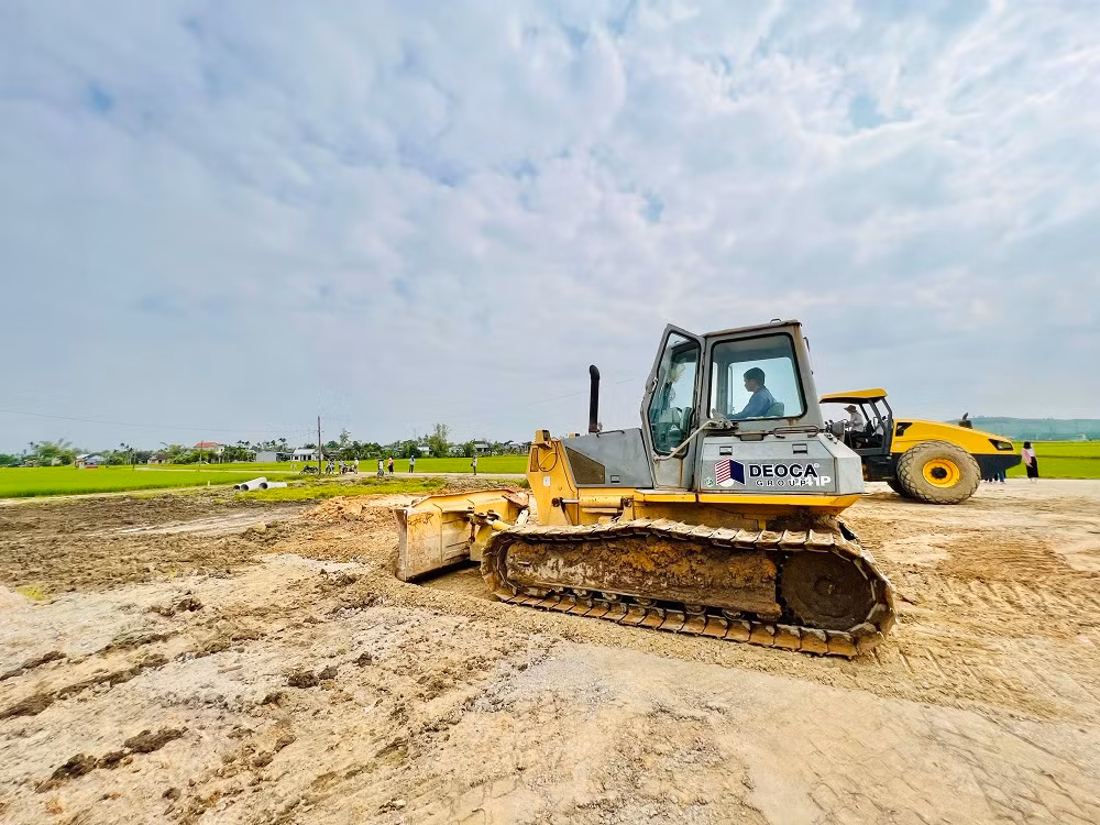 Triển khai thi công dự án cao tốc Quảng Ngãi - Hoài Nhơn đoạn qua huyện Mộ Đức.