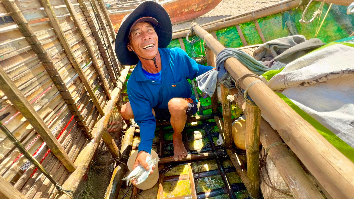 Theo ngư dân Nguyễn Thanh Bình (trú xã Đức Minh), nghề đánh bắt gần bờ nó tréo ngoe lắm. Mùa biển động lại là thời điểm cá tôm nhiều hơn hẳn các tháng biển lặng. Biển động, nhiều loại tôm cá thường dạt vào gần bờ và những ‘cây chà’ ngư dân dựng trên biển trú ngụ nên mỗi chuyến ra biển chỉ từ 6-8 tiếng nhưng đánh bắt được rất nhiều hải sản.
