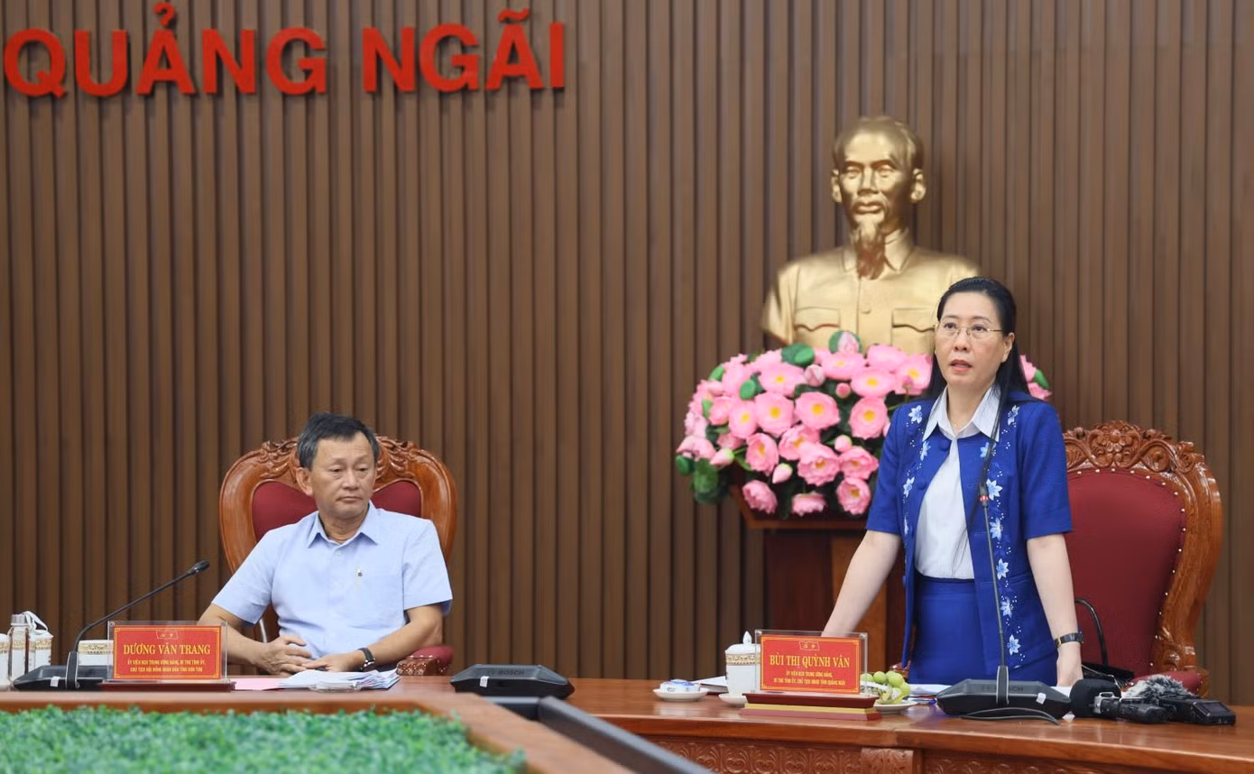 Bí thư Tỉnh ủy Quảng Ngãi Bùi Thị Quỳnh Vân.