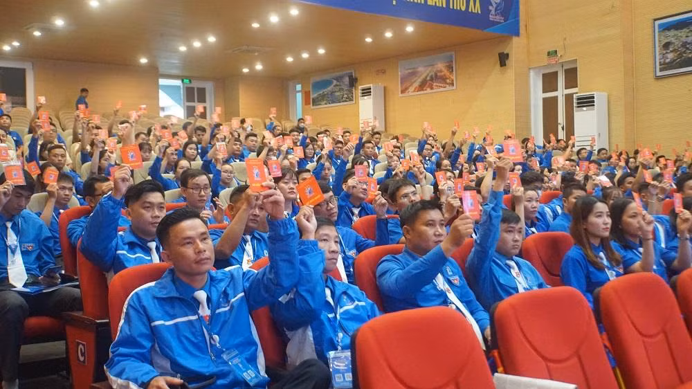 244 đại biểu dự Đại hội Đại biểu Đoàn TNCS Hồ Chí Minh tỉnh Quảng Ngãi.