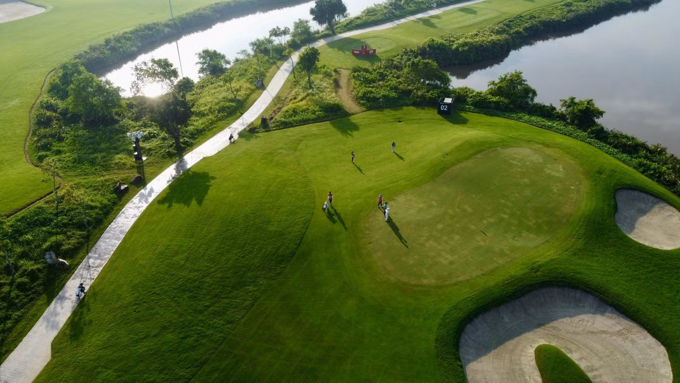 Vinpearl Golf Hải Phòng được cho là sân có mặt green tốt nhất miền Bắc hiện nay.