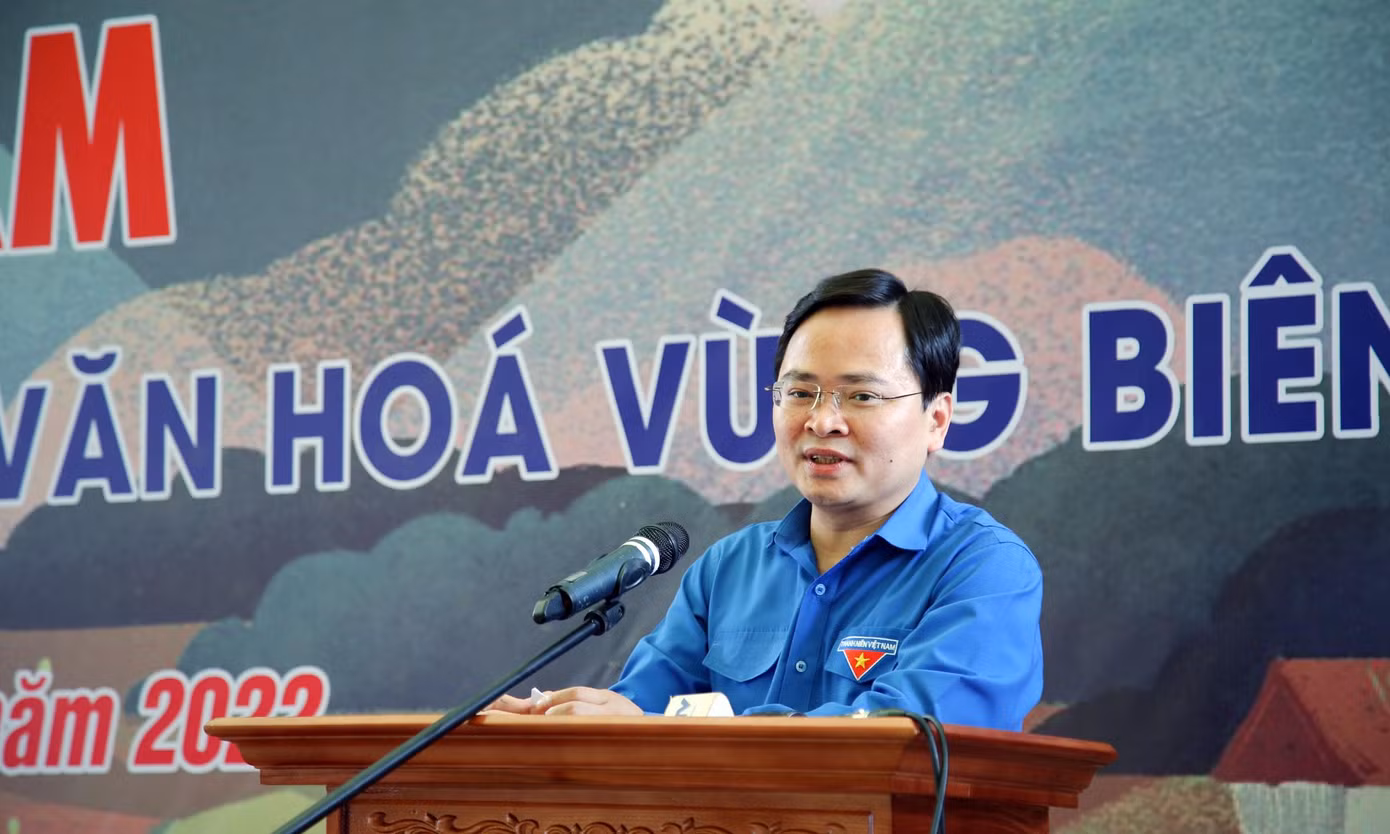 Anh Nguyễn Anh Tuấn, Bí thư thứ nhất T.Ư Đoàn phát biểu kết luận. Ảnh: Lâm Đăng Hải