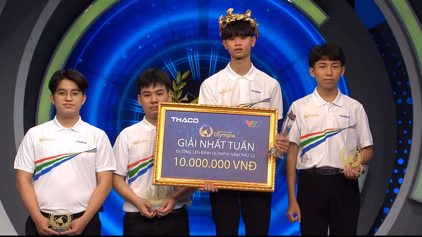 Phạm Quang Trung giành chiến thắng trận thi tuần cuối cùng của tháng 1 quý III Olympia 22. Ảnh: FBCT Phạm Quang Trung giành chiến thắng trận thi tuần cuối cùng của tháng 1 quý III Olympia 22. Ảnh: FBCT