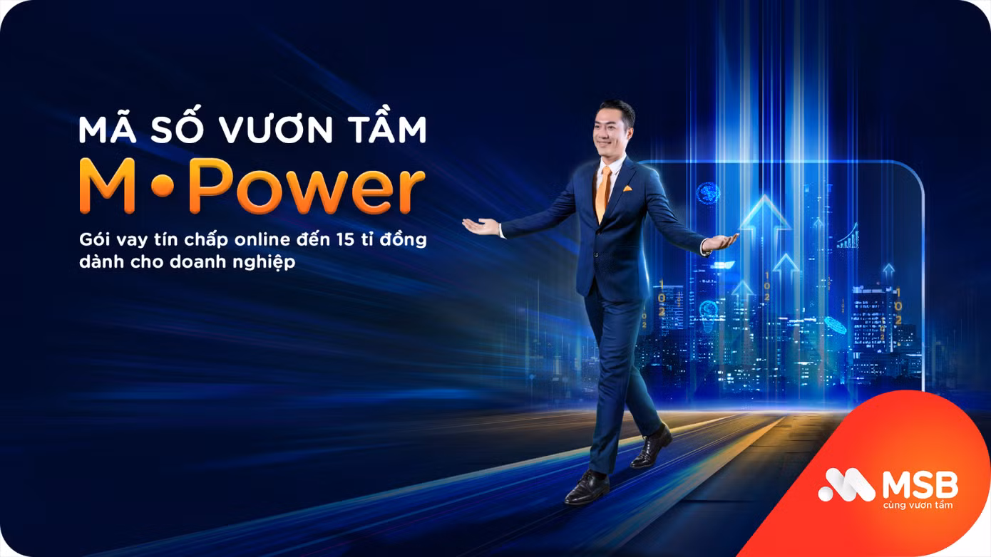 Gói vay tín chấp online M-power là giải pháp có 1-0-2 cho doanh nghiệp vừa và nhỏ.