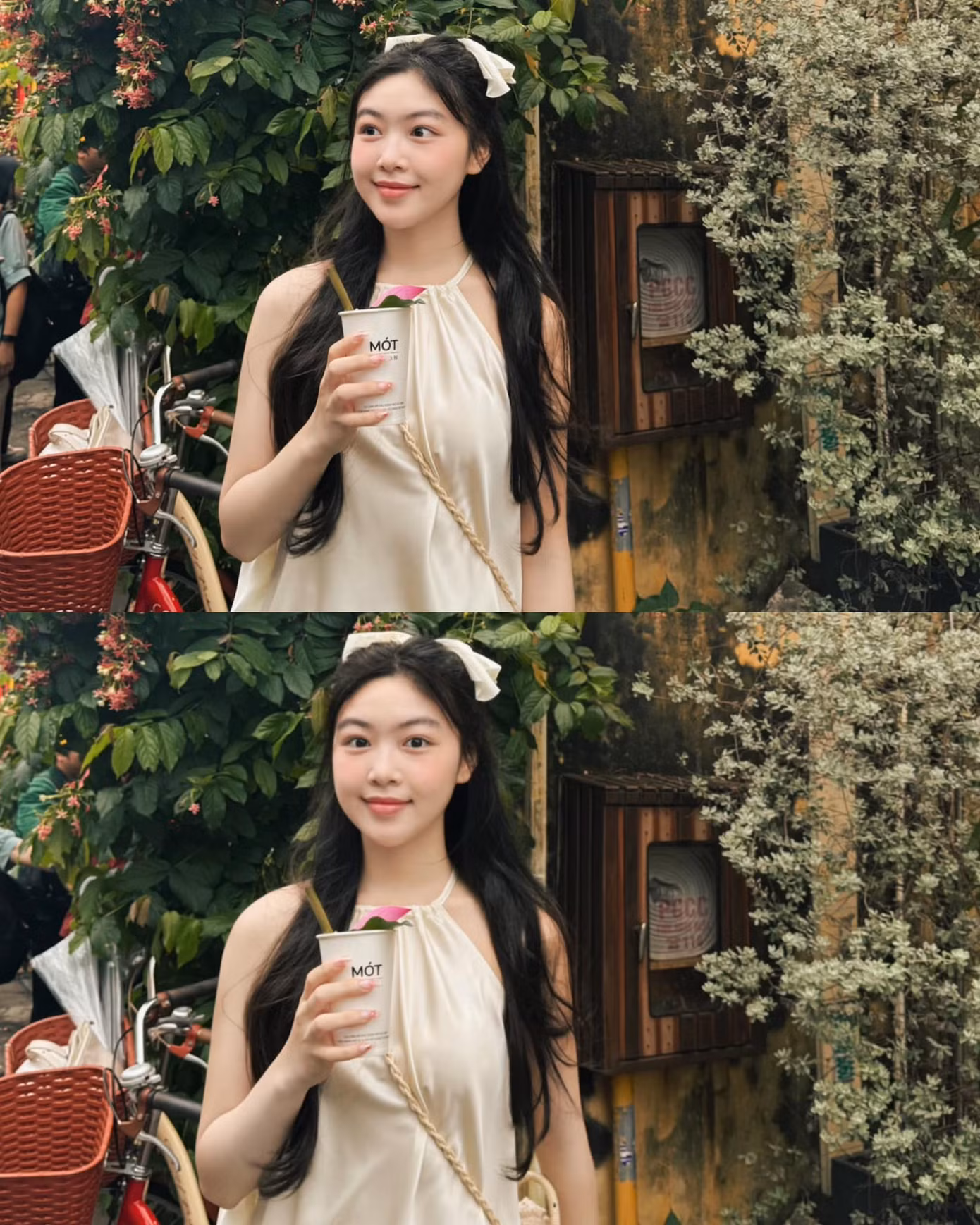 Lọ Lem chuộng trang phục thường ngày phong cách nữ tính, với các thiết kế điệu đà tông màu ngọt ngào, tôn lên visual tươi tắn.