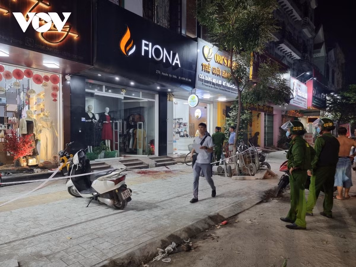 Hiện trường nơi xảy ra vụ án đặc biệt nghiêm trọng.