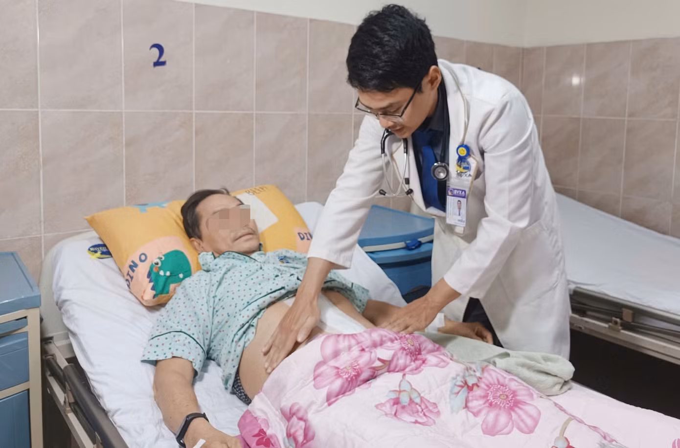 Sau phẫu thuật, sức khỏe của người bệnh đang bình phục tốt