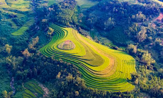 Đẹp ngất ngây ruộng bậc thang ở thung lũng Lục Hồn 