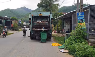 Phát hiện thi thể trẻ sơ sinh trong thùng rác ở Quảng Ngãi