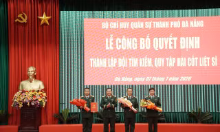 Đà Nẵng thành lập đội tìm kiếm, quy tập hài cốt liệt sĩ lâm thời