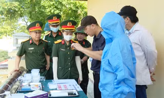 Lấy mẫu ADN tại nghĩa trang có nhiều mộ liệt sĩ chưa rõ danh tính nhất TP. Huế