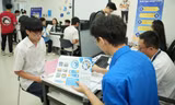 Thí sinh nhập học năm 2025. Ảnh NGHIÊM HUÊ