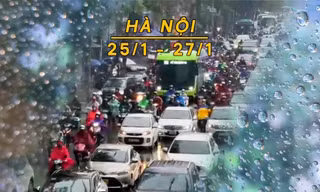 Cuối tháng 1 Hà Nội mưa phùn, sương mù, trời rét