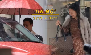 Đầu tháng 11, không khí lạnh tràn về khiến Hà Nội có mưa rải rác