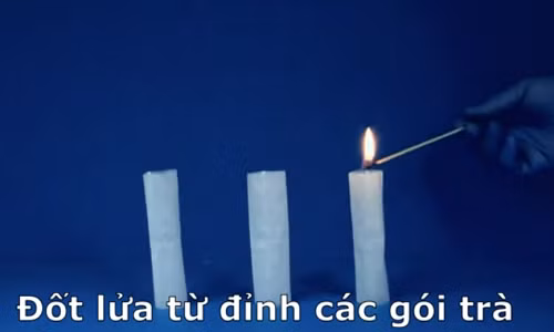 Làm thế nào để 'phóng tên lửa' từ túi trà?