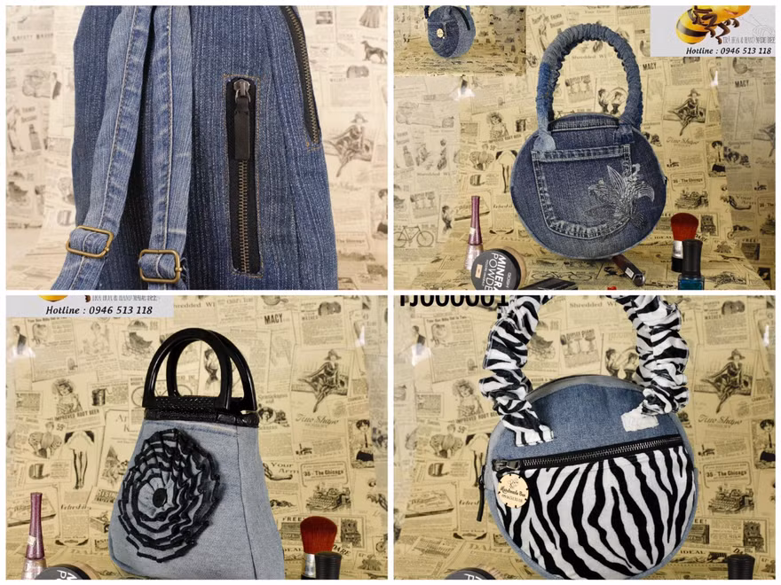 “Tái sinh” đồ jeans cũ thành những sản phẩm độc đáo