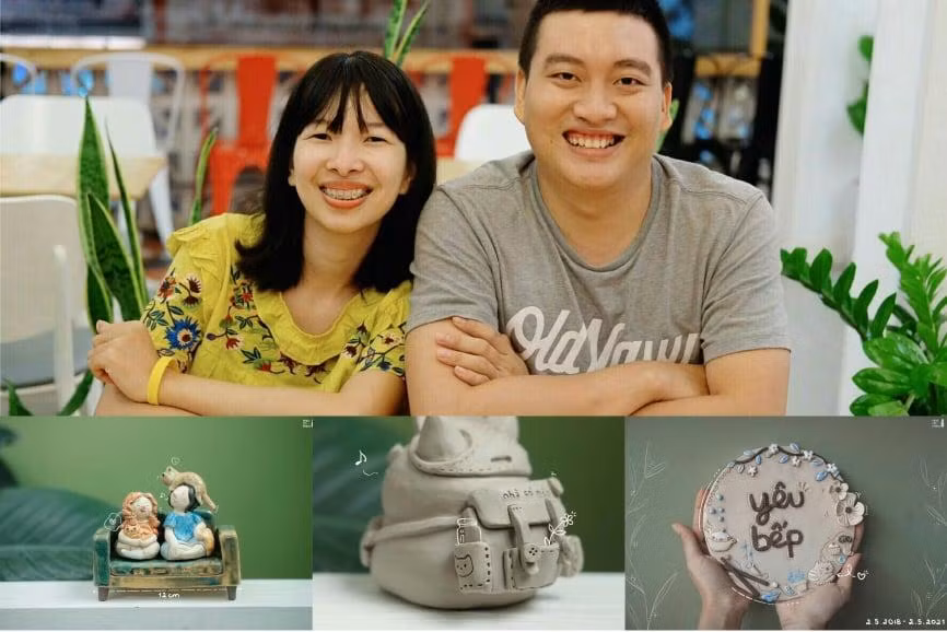 Cặp đôi bỏ việc văn phòng về quê mở tiệm gốm