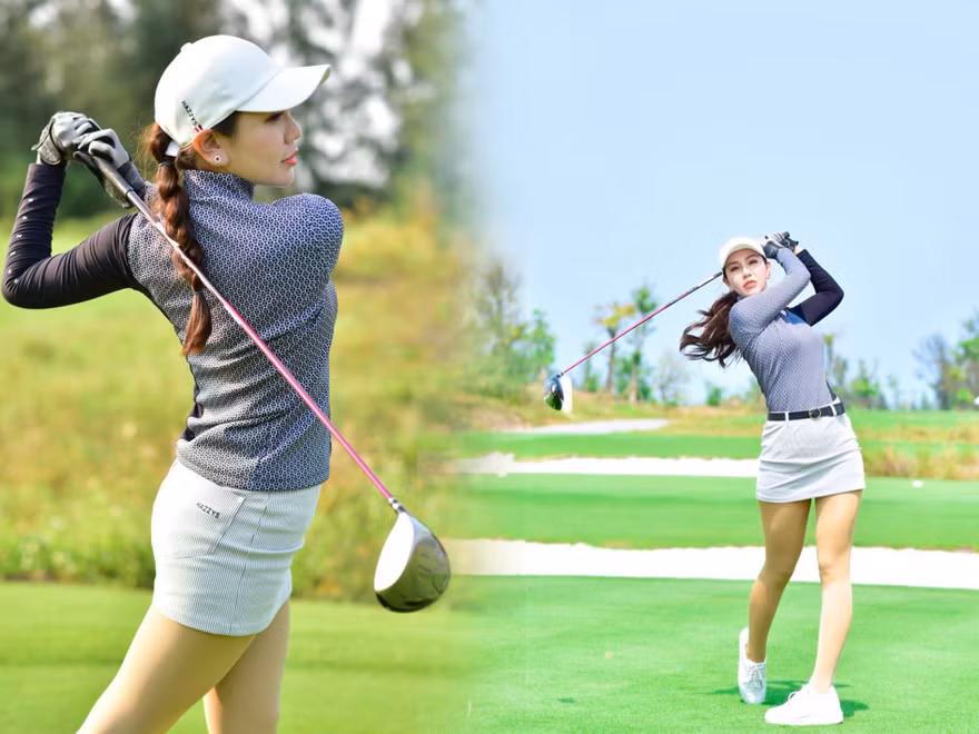 Hải Anh - "nàng thơ" của các trận golf