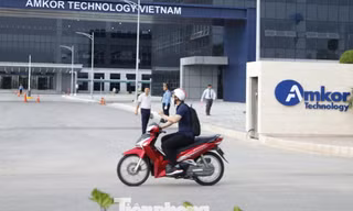 Nhà máy bán dẫn của Tập đoàn Amkor tại Bắc Ninh. Ảnh: Nguyễn Thắng.