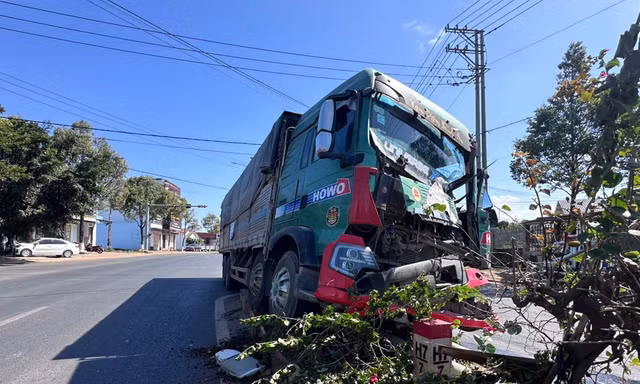 Hiện trường vụ tai nạn.