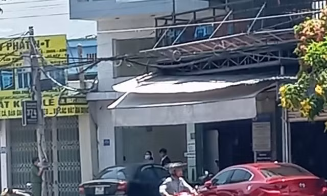 Hiện trường vụ tai nạn. 