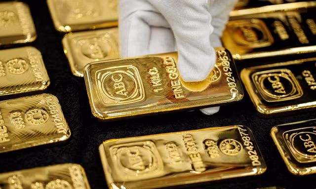 Giá vàng giao ngay tiếp tục giảm. Ảnh: Mint