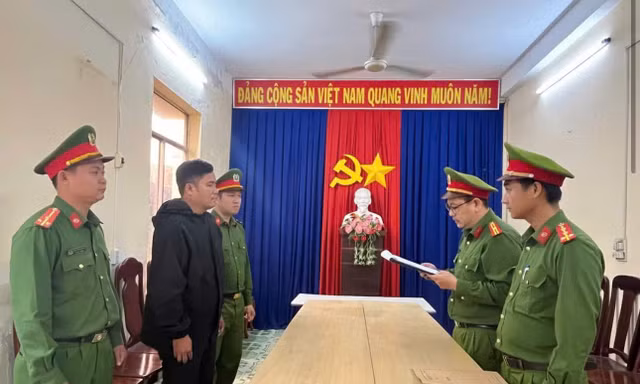 Công an tỉnh Đắk Lắk đã tống đạt quyết định khởi tố bị can đối với Nguyễn Ngọc Hải Đăng.